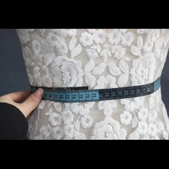 Custom Made Lace top- Light Ivory to off white in color - Picture 2 of 7